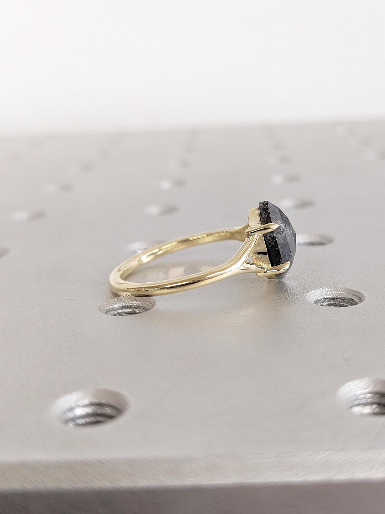 Unique Solitaire Rings for Women, Gift for Mom