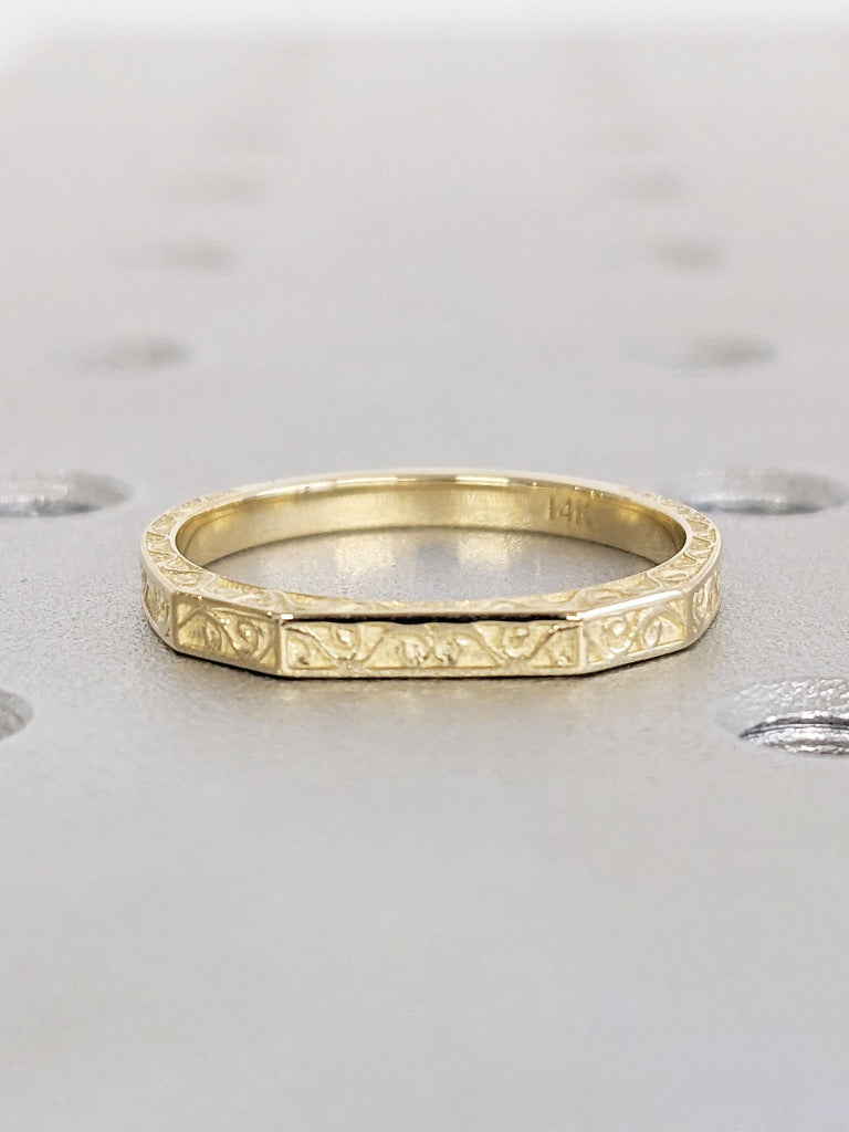 14k Solid Gold Stacking Ring