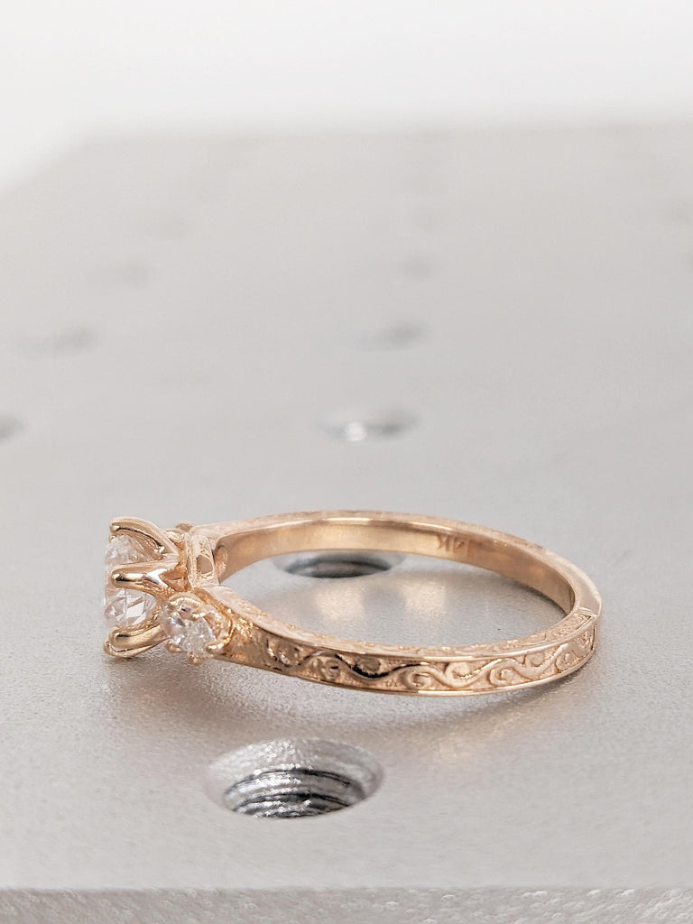 Filigree Moissanite Rings for Women