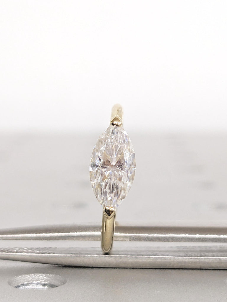 East West Ring, Marquise Engagement Ring