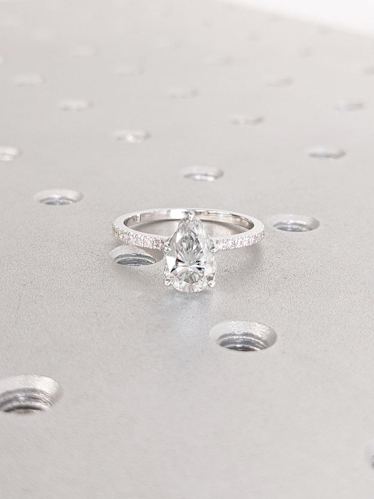 Lab Grown Ring, 14k Gold Ring