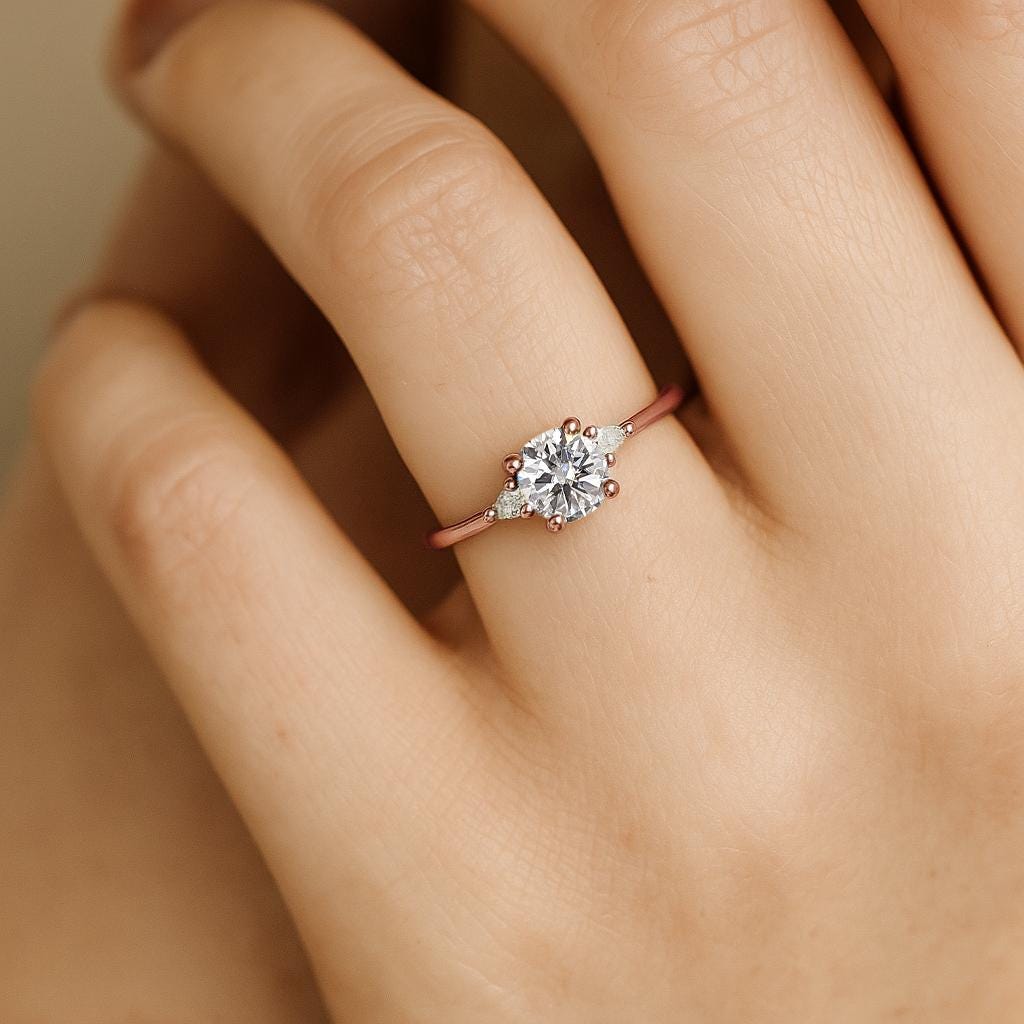 Unique Anniversary Ring, Women&#39;s Wedding Ring, Modern Ring, Simple Ring