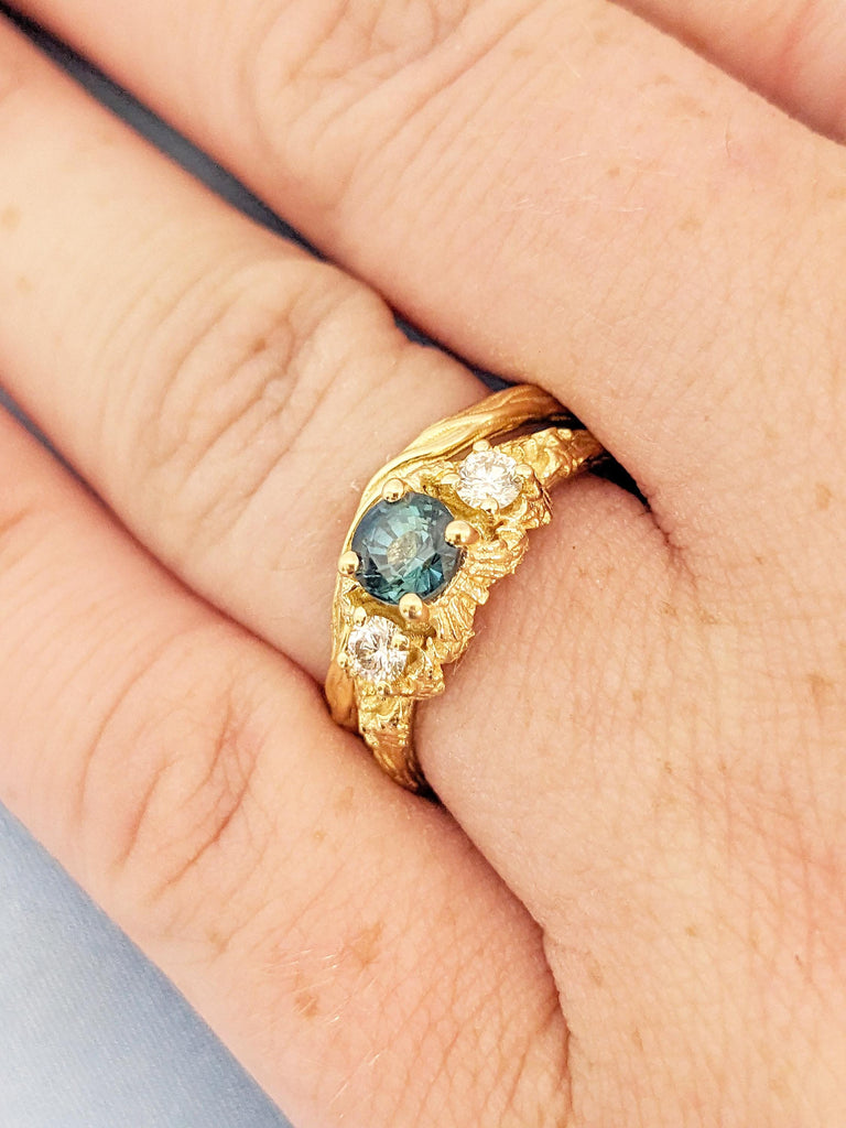 Vintage Sapphire Engagement Ring