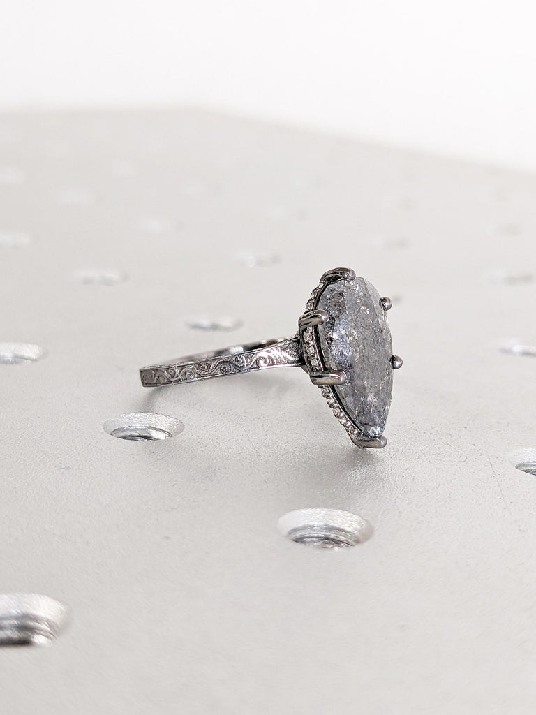 14k Gold Ring, Gift for Wife, Filigree Ring