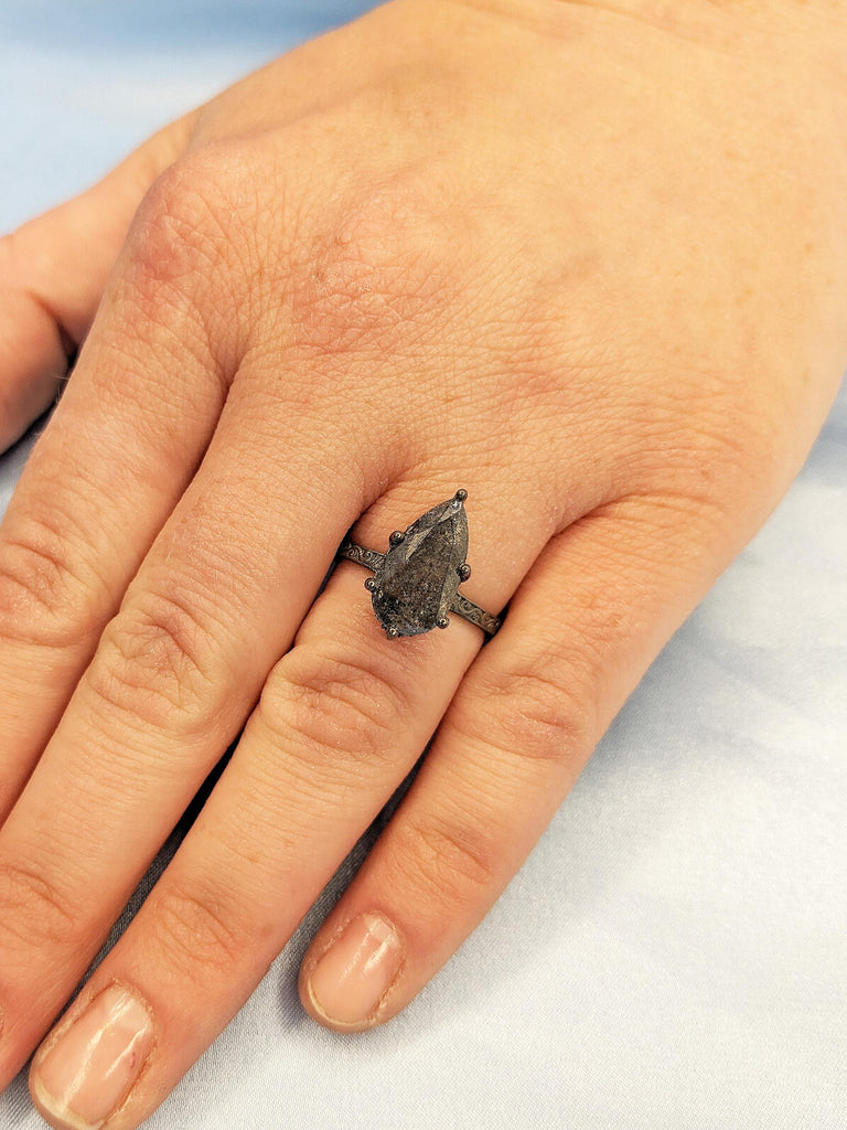 Hidden Halo Engagement Ring