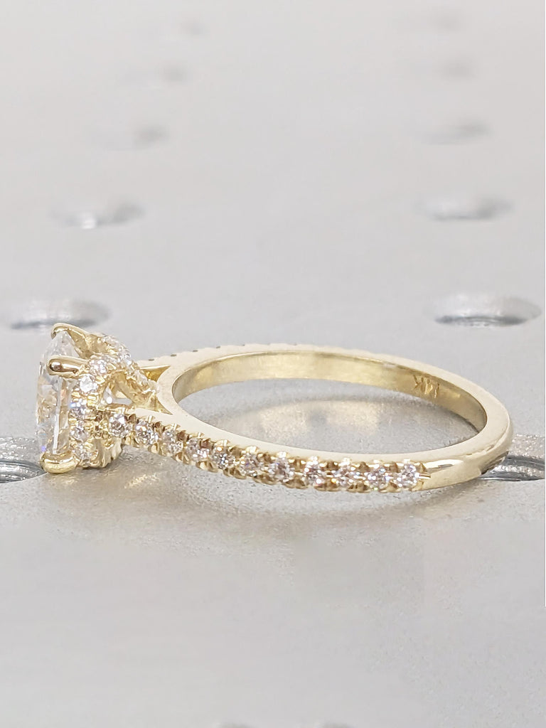 Lab Diamond Ring, Gift for Mom