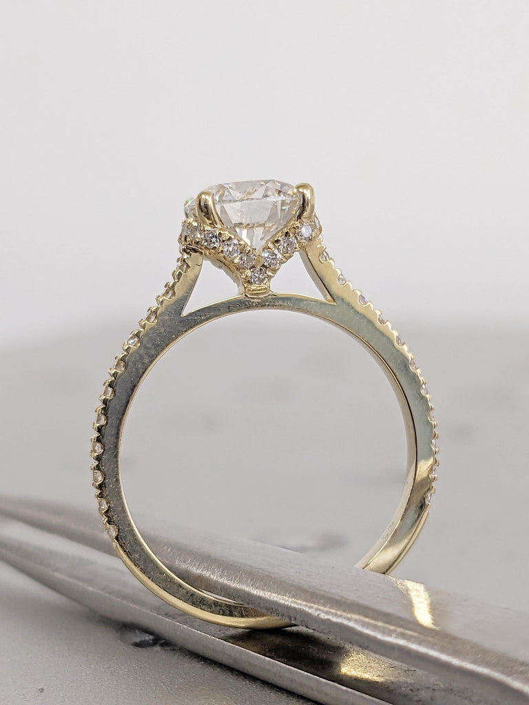 Round Diamond Eternity Ring, 14k Gold Ring