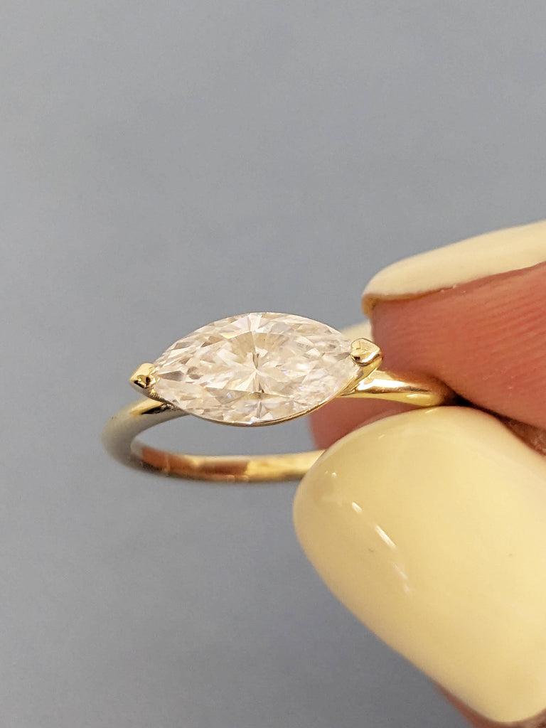 0.5-4ct Marquise Moissanite Ring