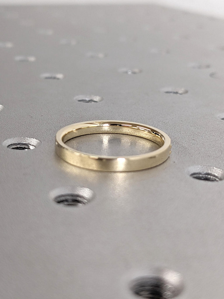 14K Gold Ring Classic Natural Diamond Wedding Band | Delicate Lab Diamond Half Eternity Ring | Stackable Moissanite Matching Rings For Women