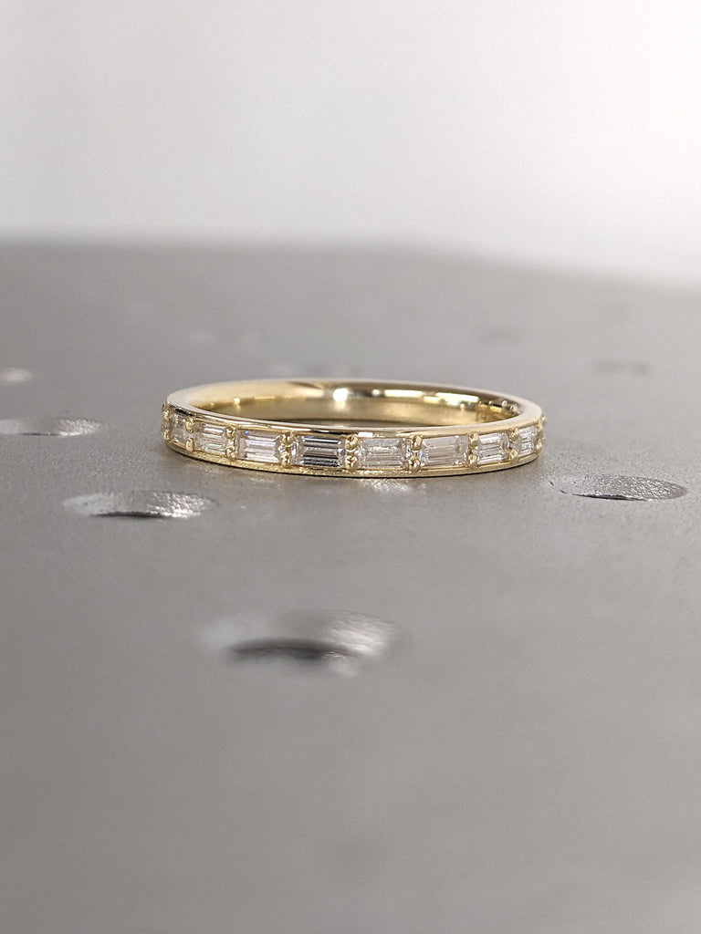 Certified Lab Created Diamond Ring | CVD Diamond Eternity Band | Woman Bridal Ring