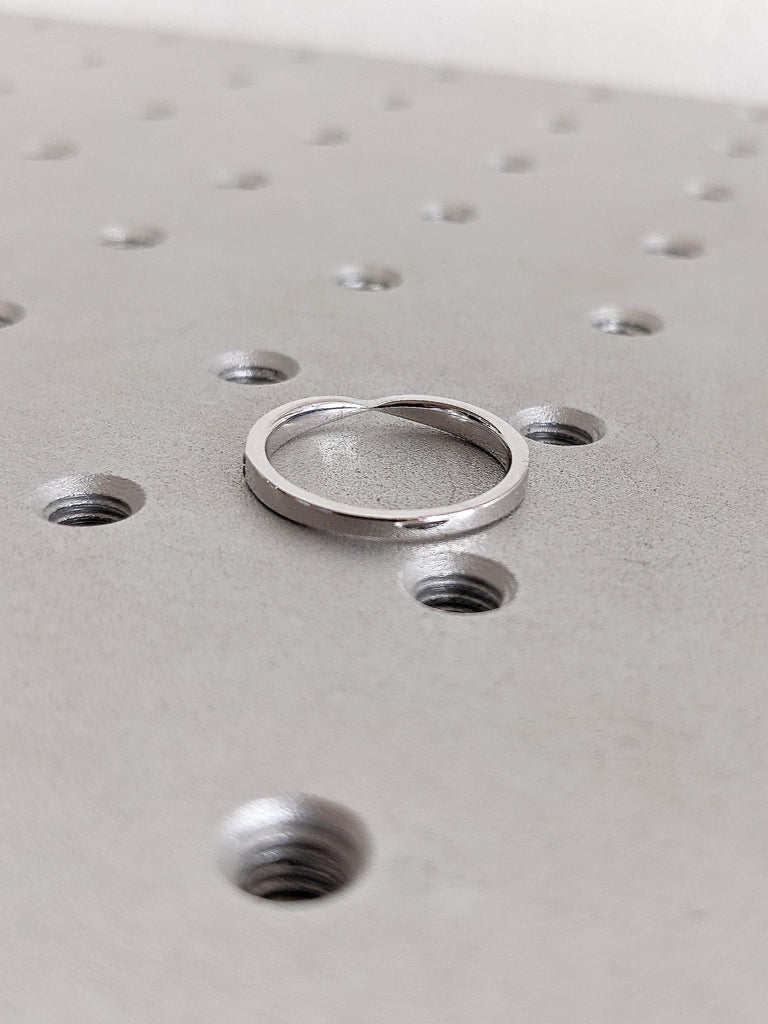 Olive Green Tourmaline Bow Tie Eternity Ring 14k White Gold | Pinched Wedding Anniversary Ring Gift For Her | Tiny Diamond Pave Wedding Band