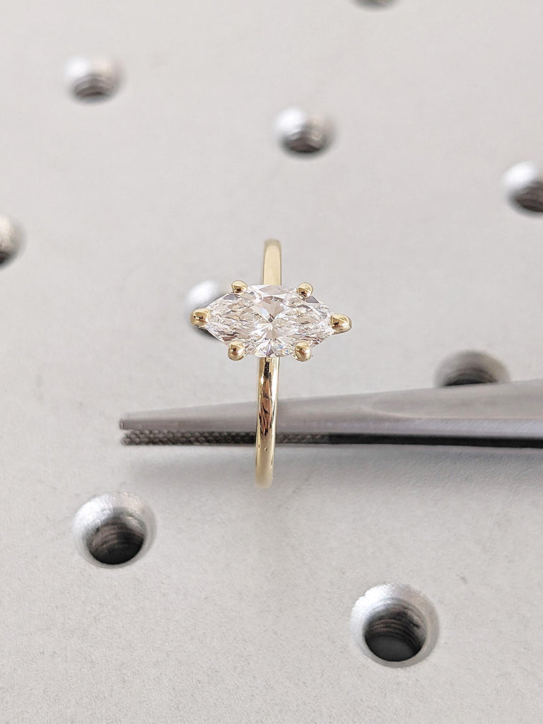 Marquise Lab Grown Diamond Engagement Ring