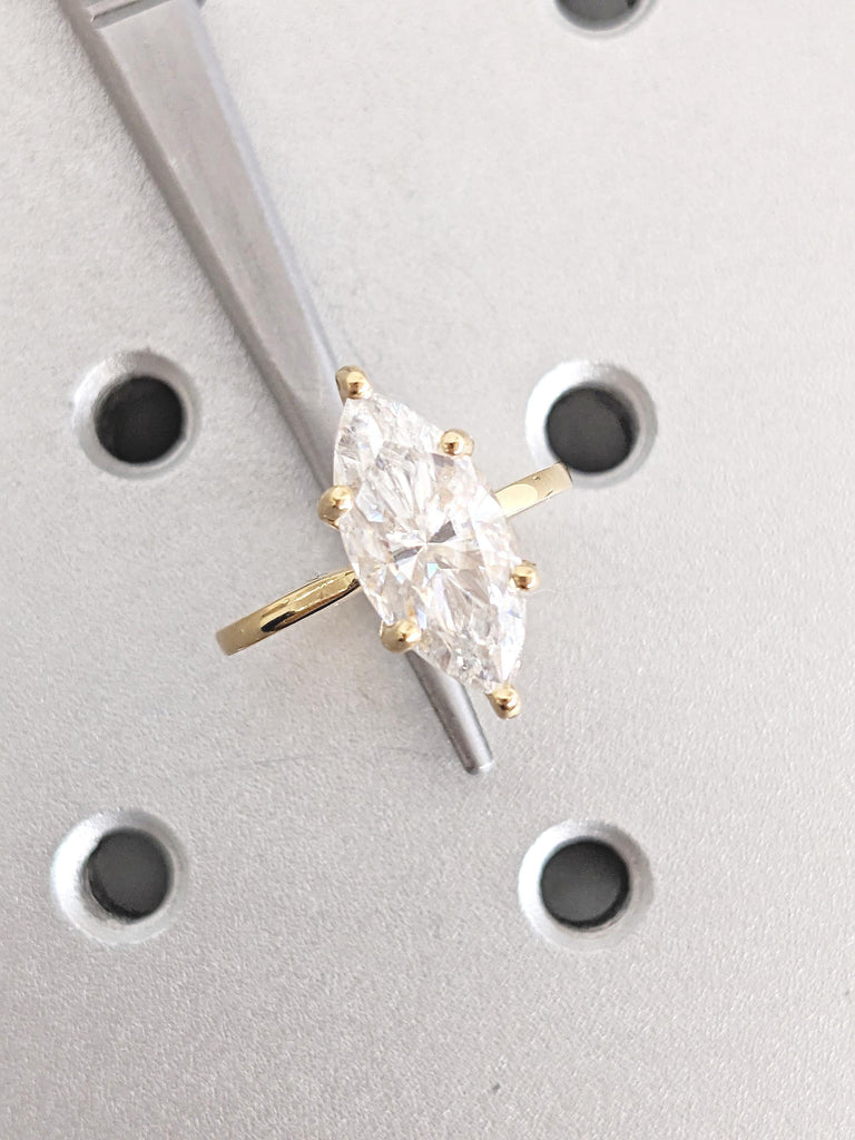 18k Gold Ring, Personalized Statement Ring, Handmade Rings for Women