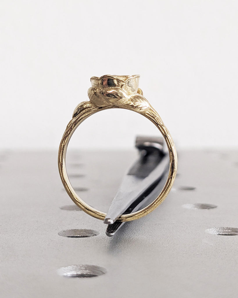 Art Nouveau Ring, Ruby Flower Ring | Red Ruby Ring Rose Gold | Ruby Ring Band | Vintage Ruby Ring 14K Rose Gold Floral Ruby Engagement Ring
