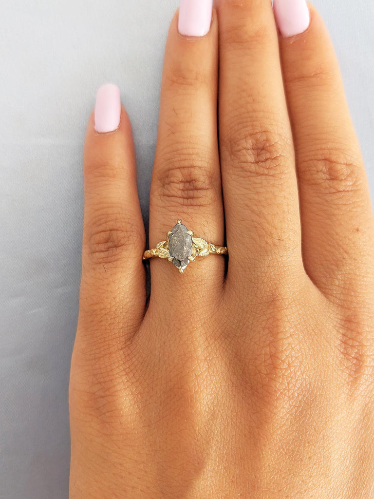 14k Yellow Gold Nature Inspired Ring