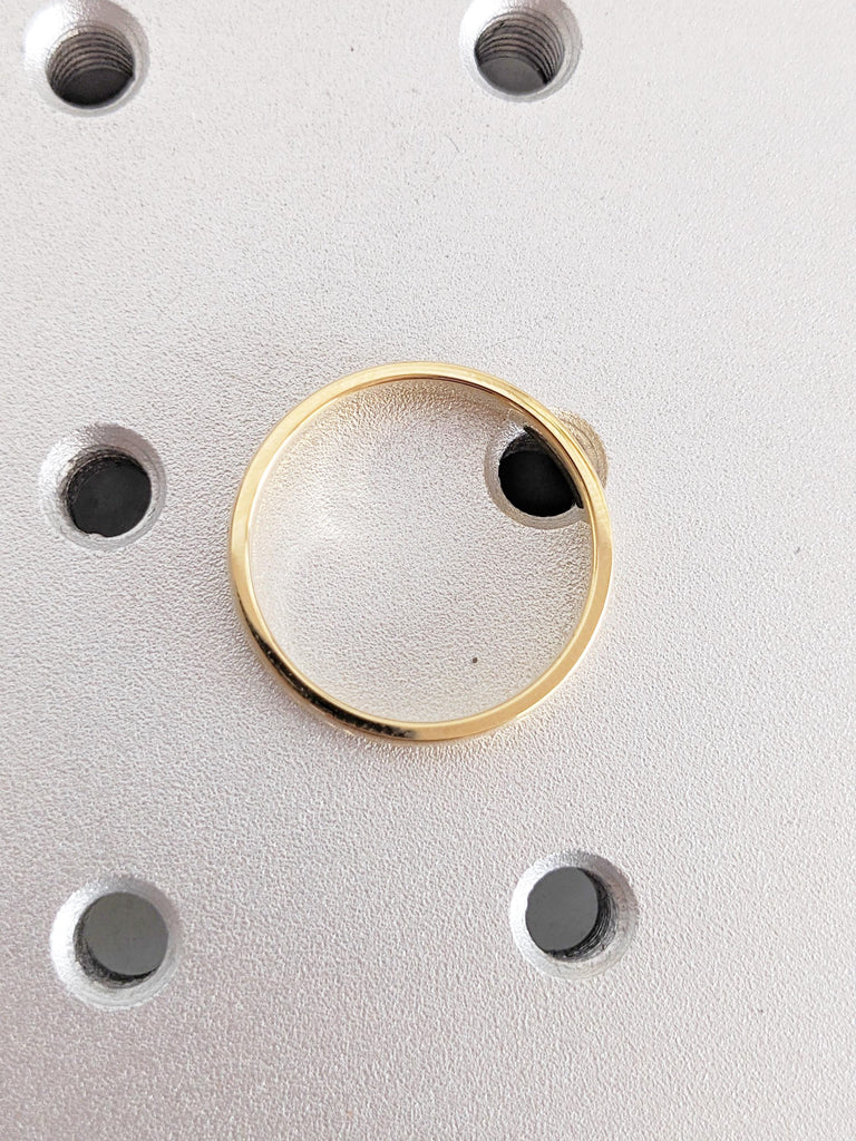 Men's Wedding Band, 18K Yellow Gold Unique Men's Ring, Men's Engagement Ring, Rings for Men, Promise Ring, Valentine Gift, Men's Jewelry