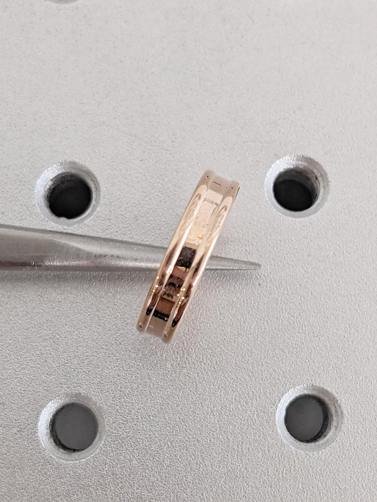 Dainty Wedding Band, 18k/14k Rose Gold Rings Women, Gold Stacking Ring