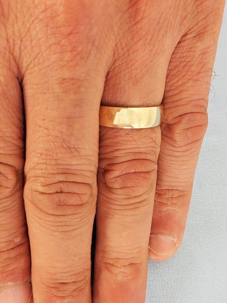 14K Solid Yellow Gold Hidden Celtic Knot Wedding Band, Custom Men's Eternity Ring, Timeless Celtic Design