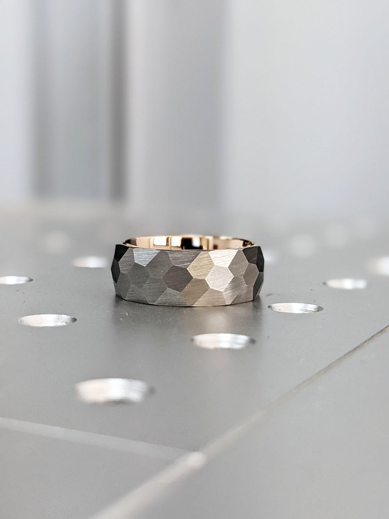 Domed Men&#39;s Ring, Carbide Ring