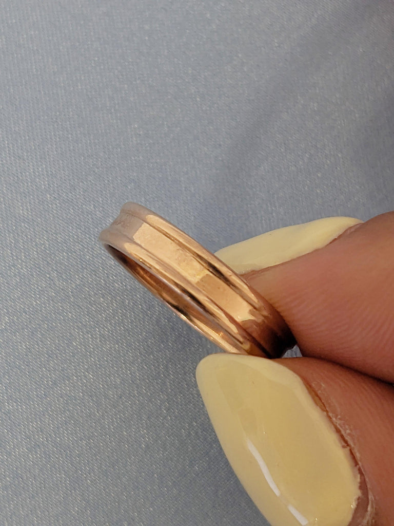 Dainty Wedding Band, 18k/14k Rose Gold