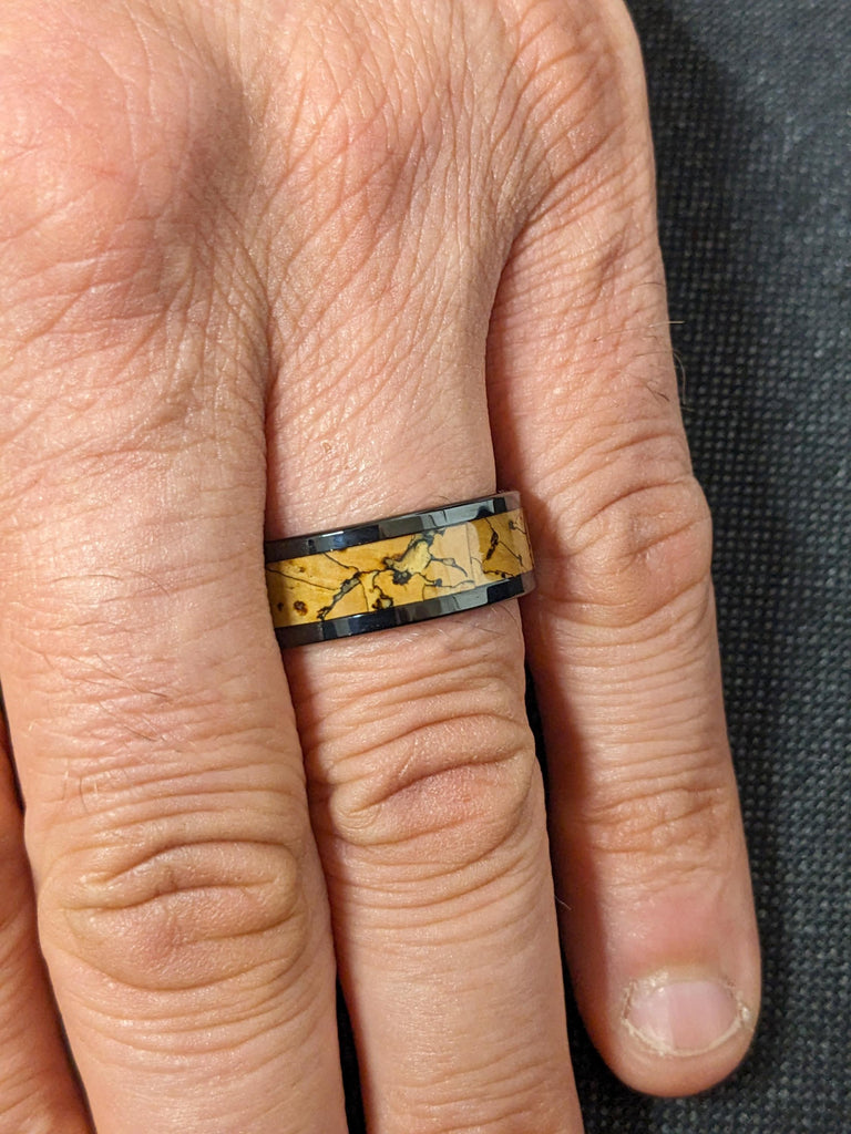 Dinosaur Promise Ring for Him - Primal Dinosaur Jewelry, His Wedding Ring, Alternative Engagement Ring, Boyfriend Husband Gift