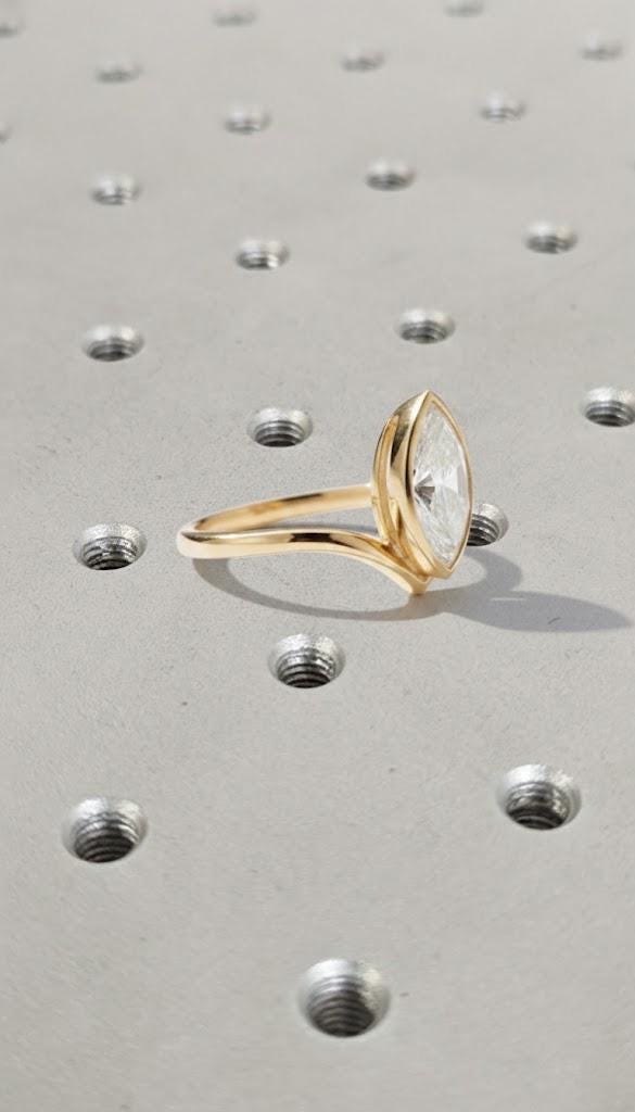 Lab Grown Diamond Bezel Ring