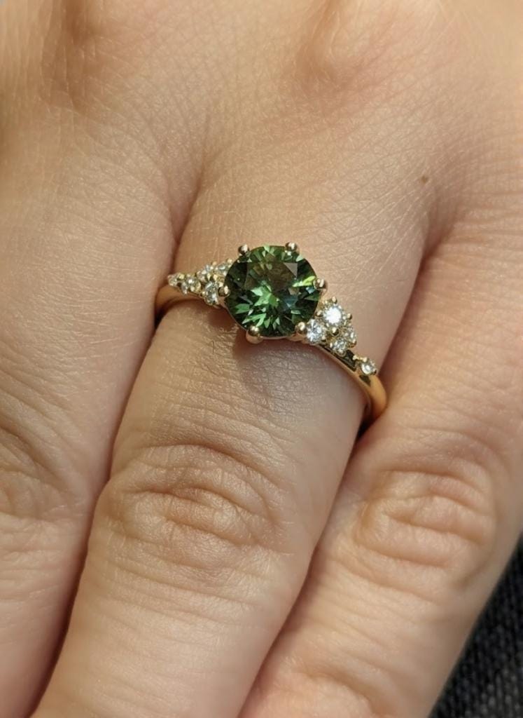 Snowdrift Diamond Cluster Birthstone Ring