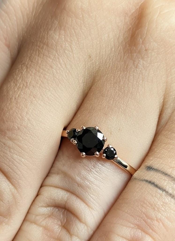 Minimalist 14k Rose Gold Wedding Anniversary Band