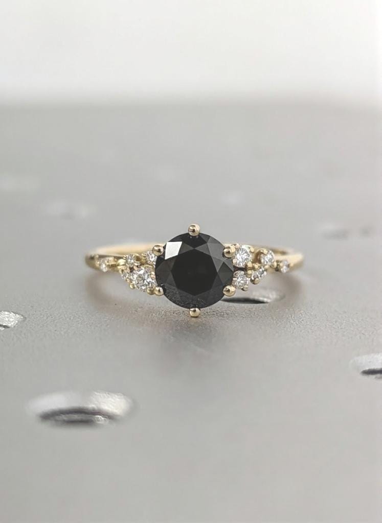 Art Deco Snowdrift Engagement Ring
