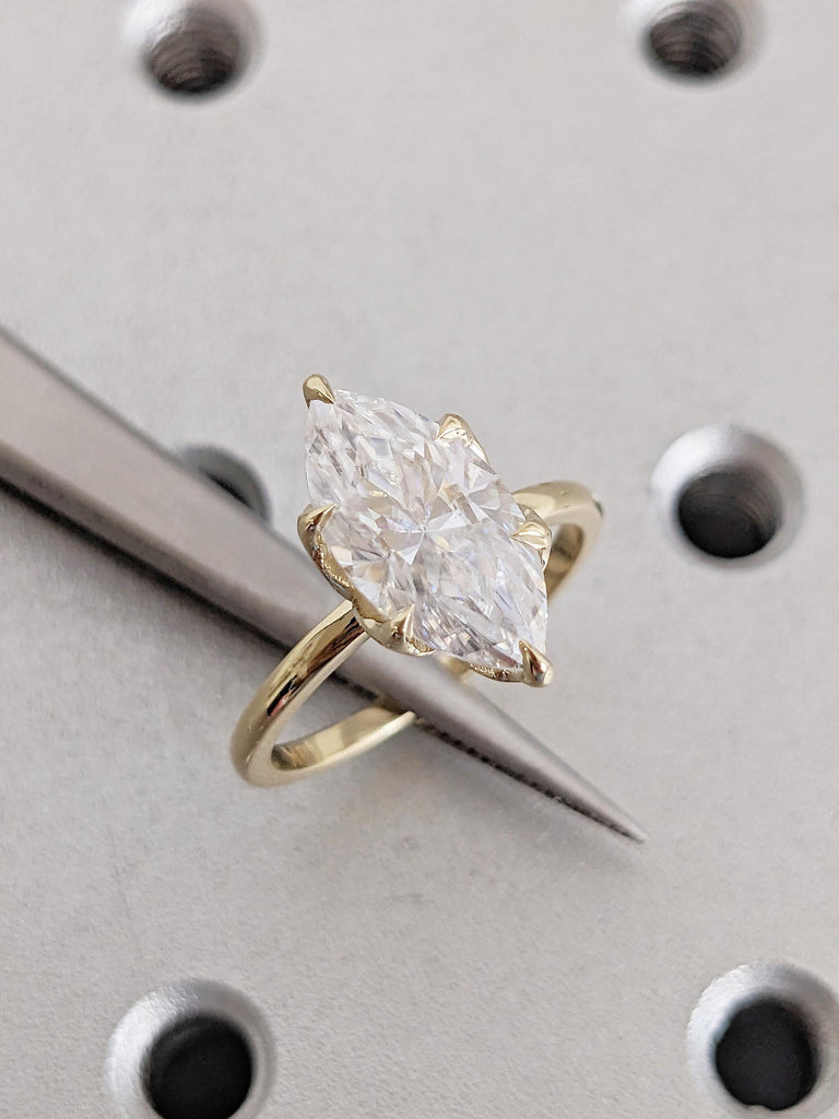 14k Yellow Gold Lab Grown Diamond Ring