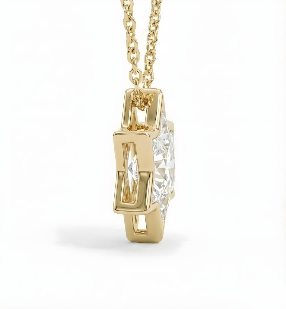 14k/18k Gold Moissanite Star of David Necklace | Unique Jewish Jewelry Star Necklace | Gold Religious Pendant | Magen David Necklace image #3