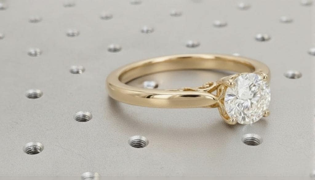 Solitaire Moissanite Engagement Ring