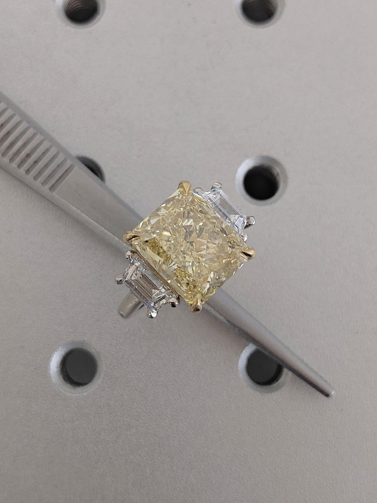 Two Tone Wedding Engagement Ring