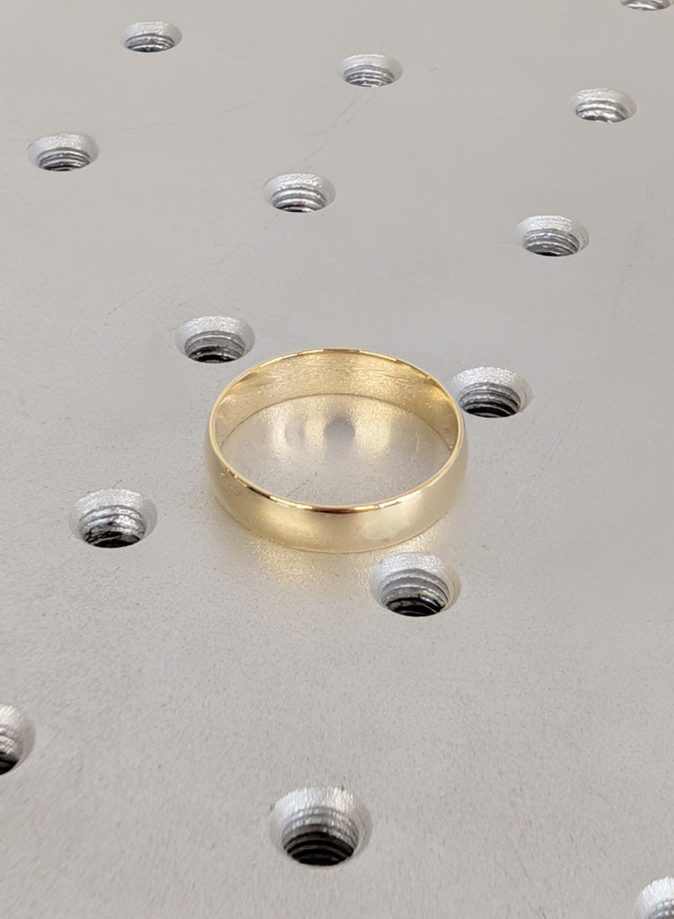 14K Solid Yellow Gold Wedding Band, Male Wedding Ring, Minimalist Men's Ring, Men Gold Ring, Wedding Rings For Men, Engagement Rings For Men image #6