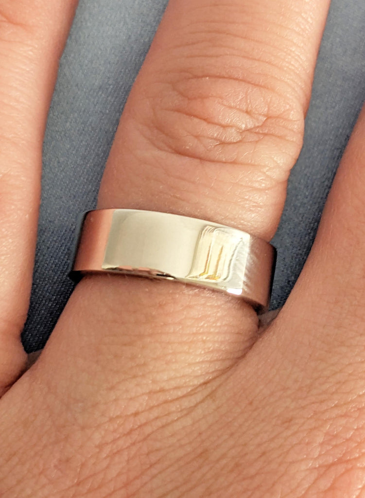 6mm Men's Diamond Wedding Band, 14K 18K Gold Wedding Ring For Men, Promise Rings For Him, Men's Modern Wedding Band, Handmade Gold Jewelry image #11