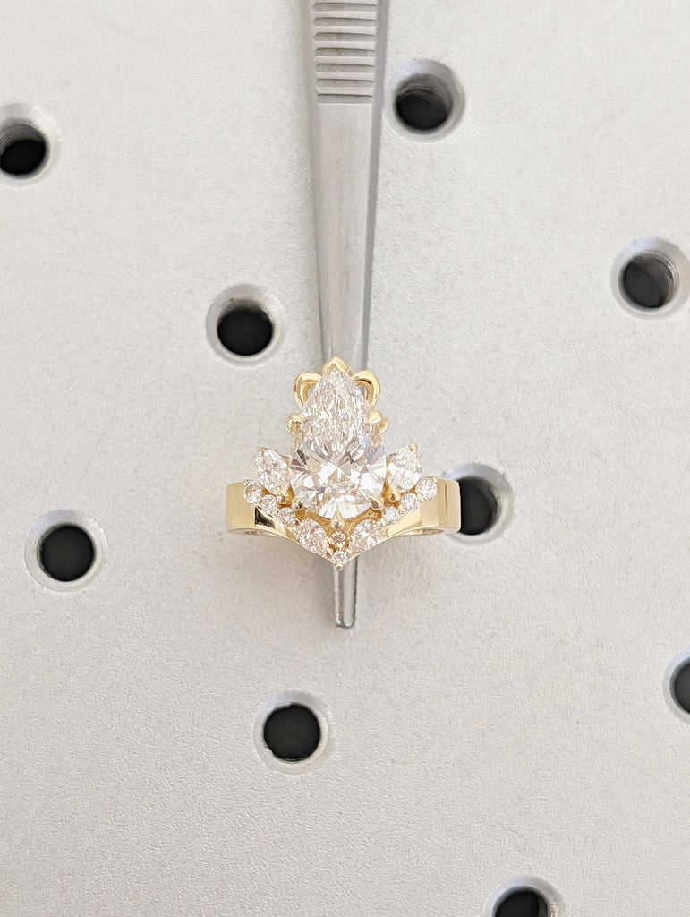 Art Deco Lab Grown Diamond Ring