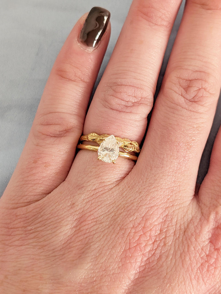 Pear Lab Grown Diamond Ring