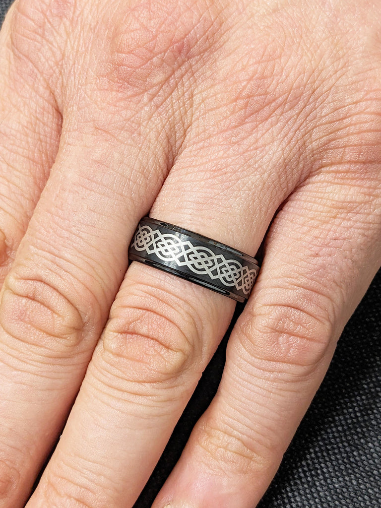 Black Tungsten Wedding Band
