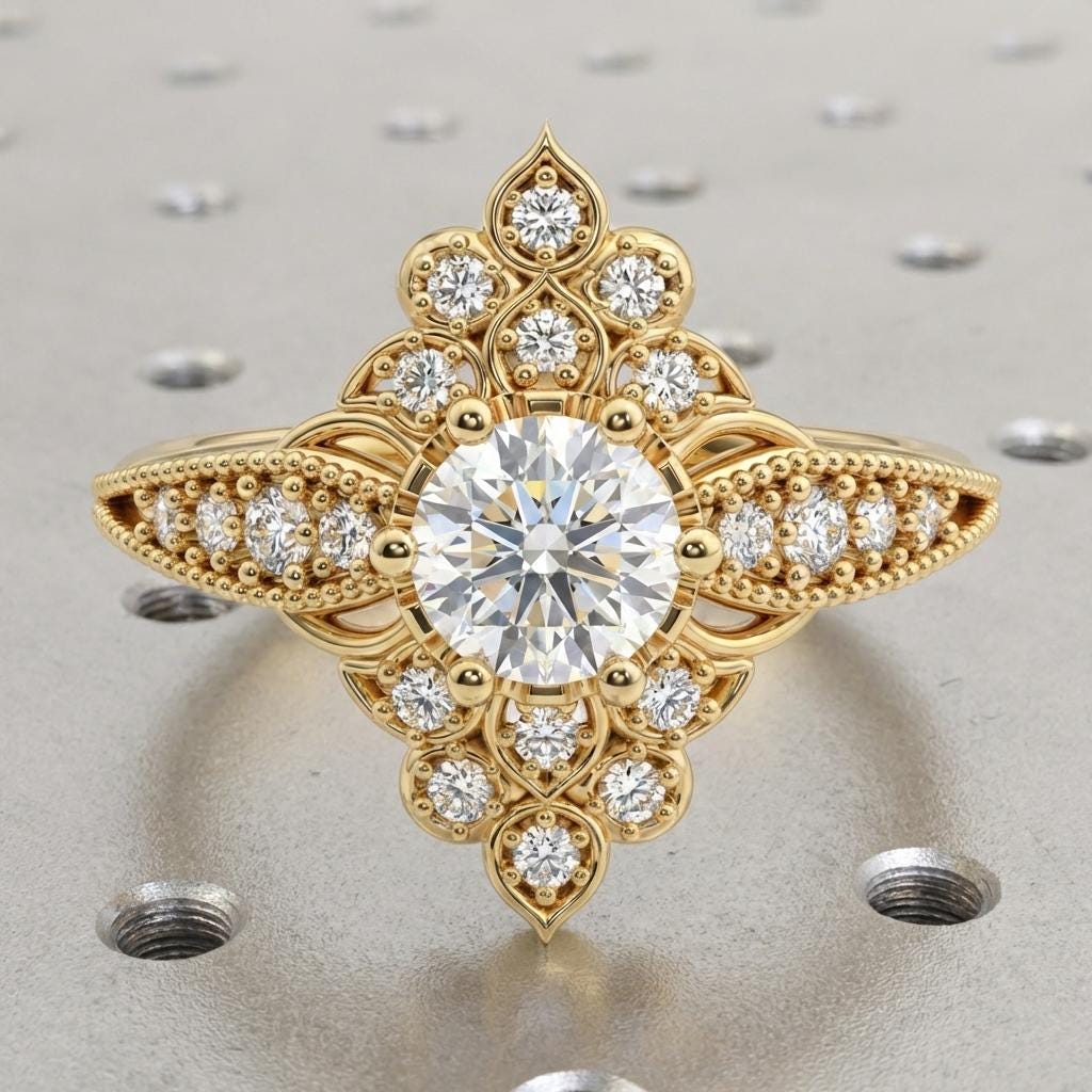 Nature Inspired Lily Ring