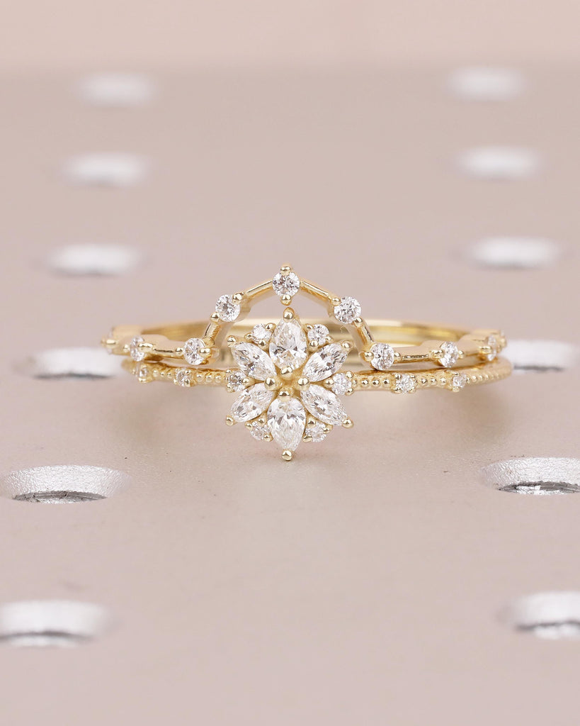 Flower Engagement Ring