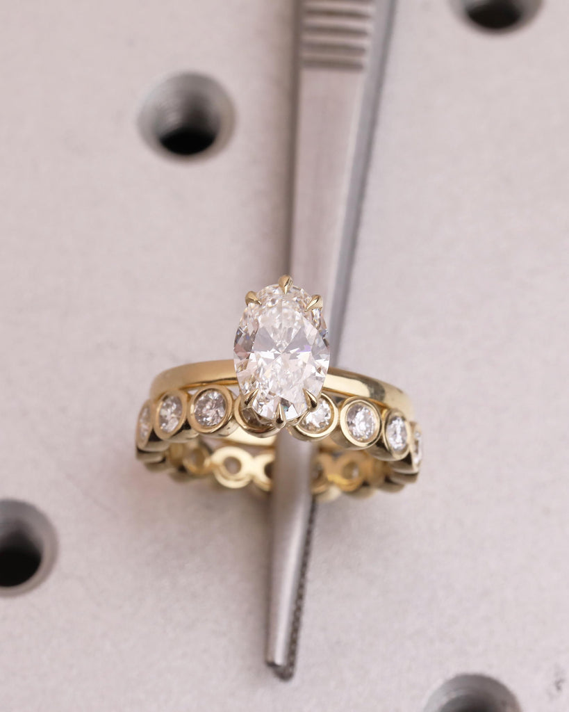 Oval Moissanite Ring