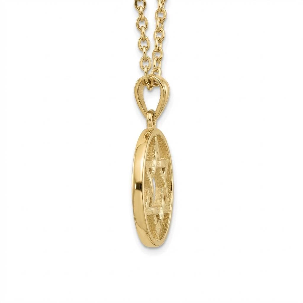 Religious Jewish Star Necklace | Star of David Pendant | 14k/18k Gold Magen David Necklace | Unique Gold Jewelry image #3
