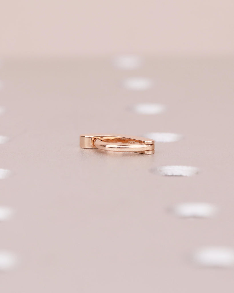14k Rose Gold Naval Ring, Belly Button Jewelry, Natural Diamond Navel Piercing, Gift For Girlfriend, Dainty Belly Ring, Personalized Jewelry image #7
