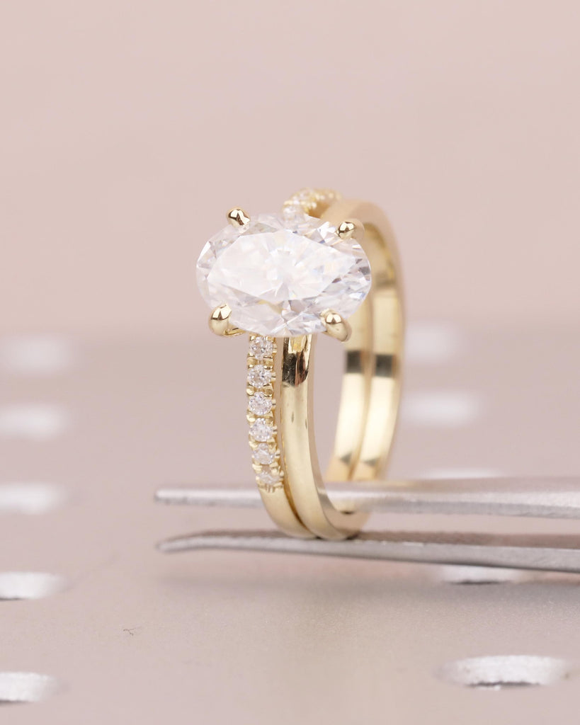 14k Gold Bridal Ring Set