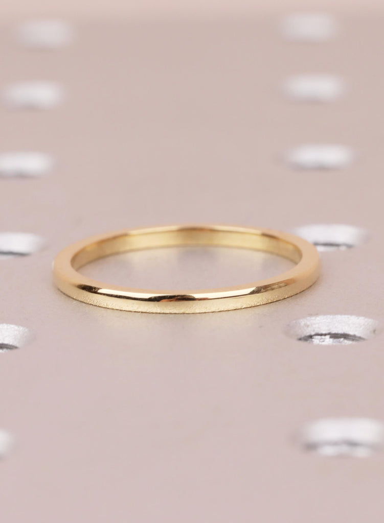 Dainty 18K Gold Salt and Pepper Wedding Ring, Unique Matching Band for Her, Half Eternity Stacking Ring, Round Galaxy Diamond Bridal Jewelry image #7