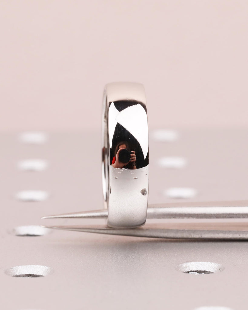 Platinum Hidden Celtic Knot Wedding Band, Custom Men's Eternity Ring, Timeless Celtic Design image #7