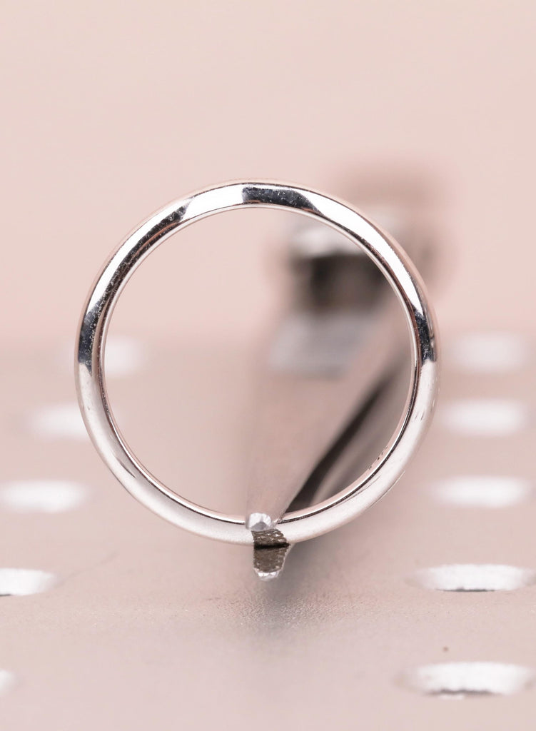 Minimalist Wedding Band, Curved 14K Yellow Gold Ring For Woman, 3.1mm Simple Ring image #11
