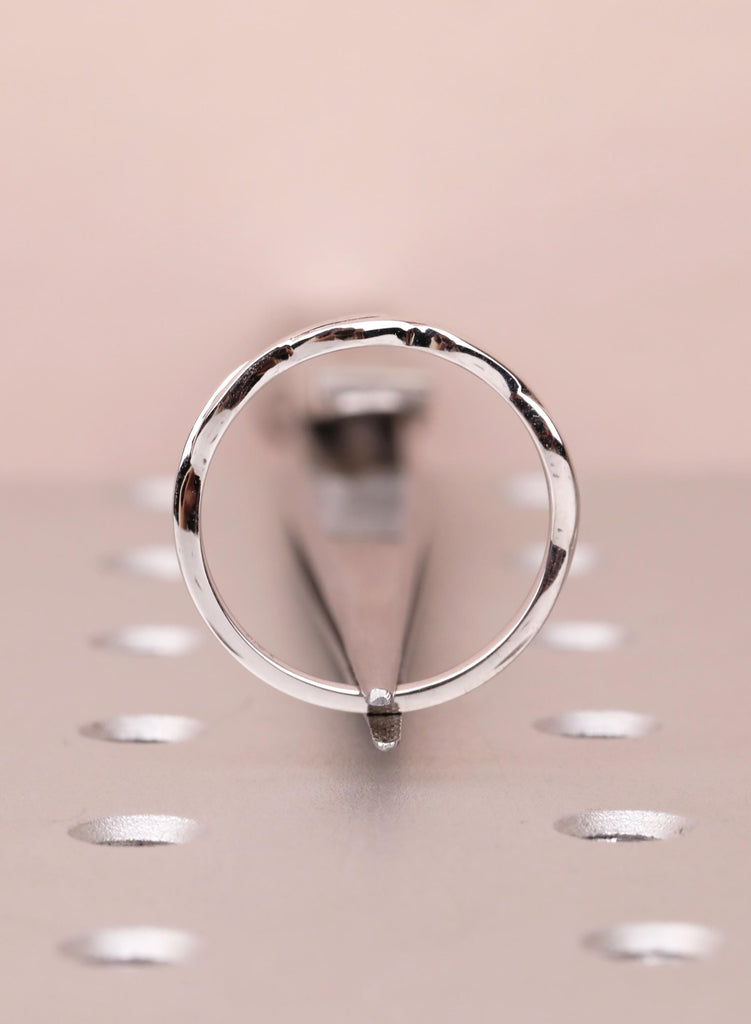 14k Solid White Gold Twisted Wedding Band Women, Dainty Infinity Stacking Ring, Thin Gold Band, Promise Ring image #10