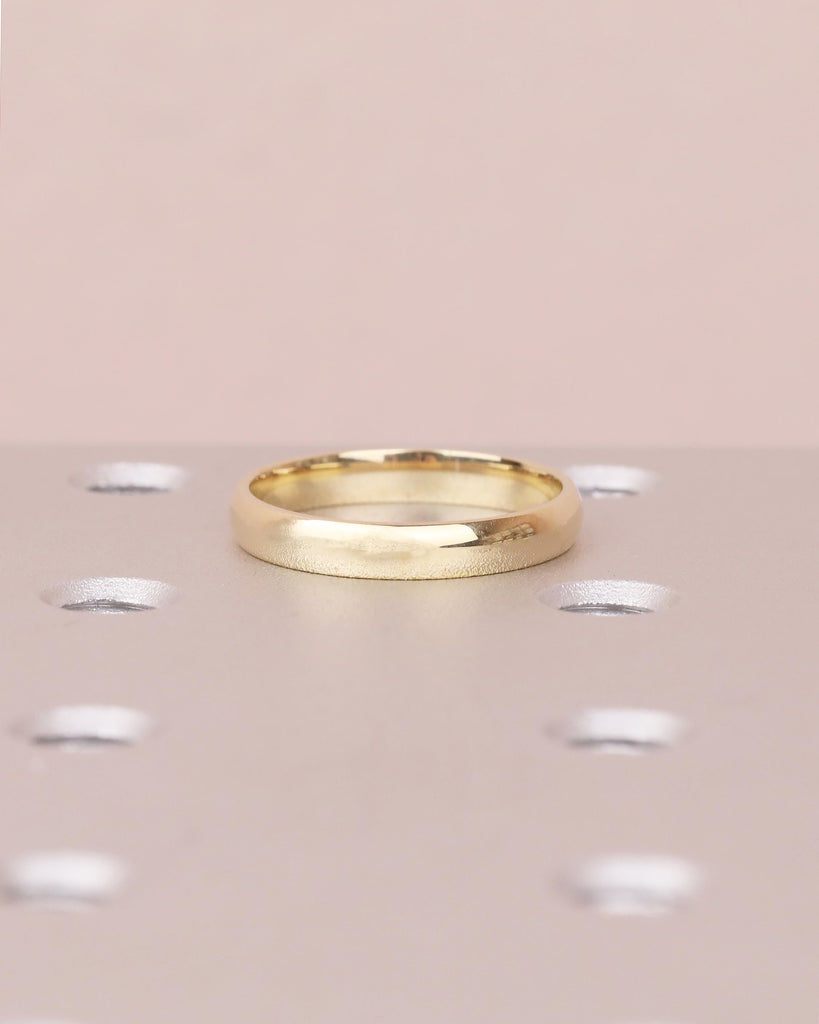 14k Gold 3mm Comfort Fit Women's Wedding Band, Stackable Rings image #3