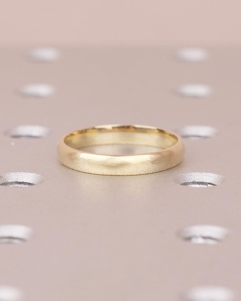14k Gold 3mm Comfort Fit Women's Wedding Band, Stackable Rings image #2